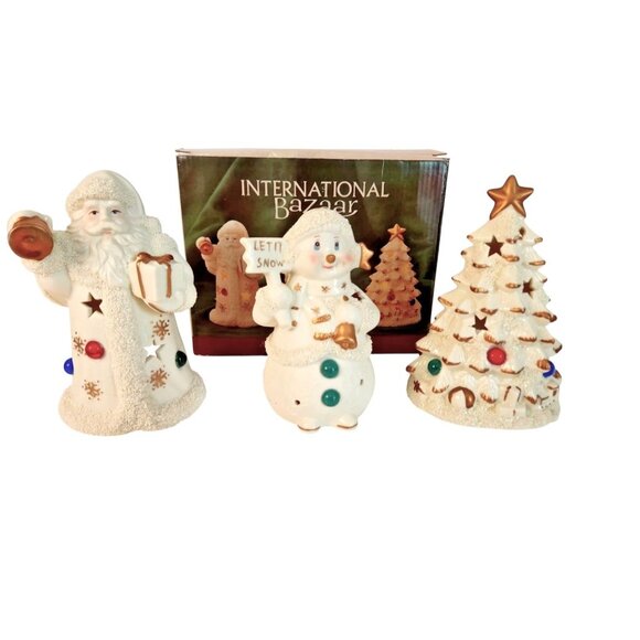 Set Of 3 International Bazaar Holiday Votive Candle Holders - Picture 4 of 6